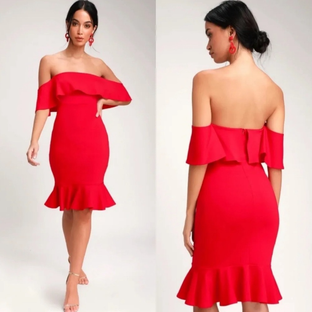 👗 NWT LuLu's Confidence Boost Bodycon Dress sz S